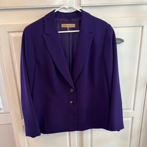 Nipon Boutique Purple Blazer Classic Suit Jacket
